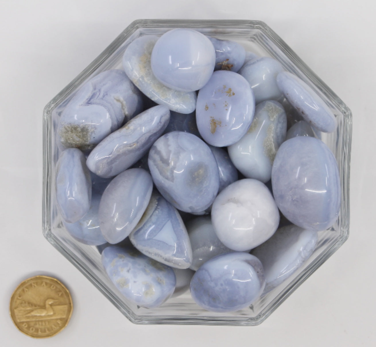 Agate Blue Lace Large Extra - Tumbled