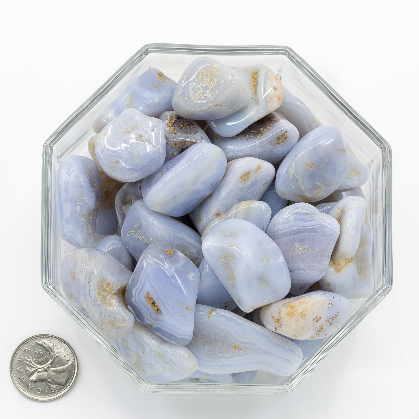 Agate Blue Lace Large - Tumbled