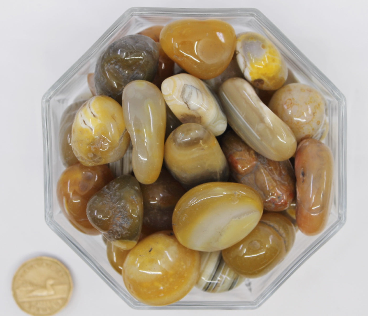 Agate Botswana Yellow Large - Tumbled