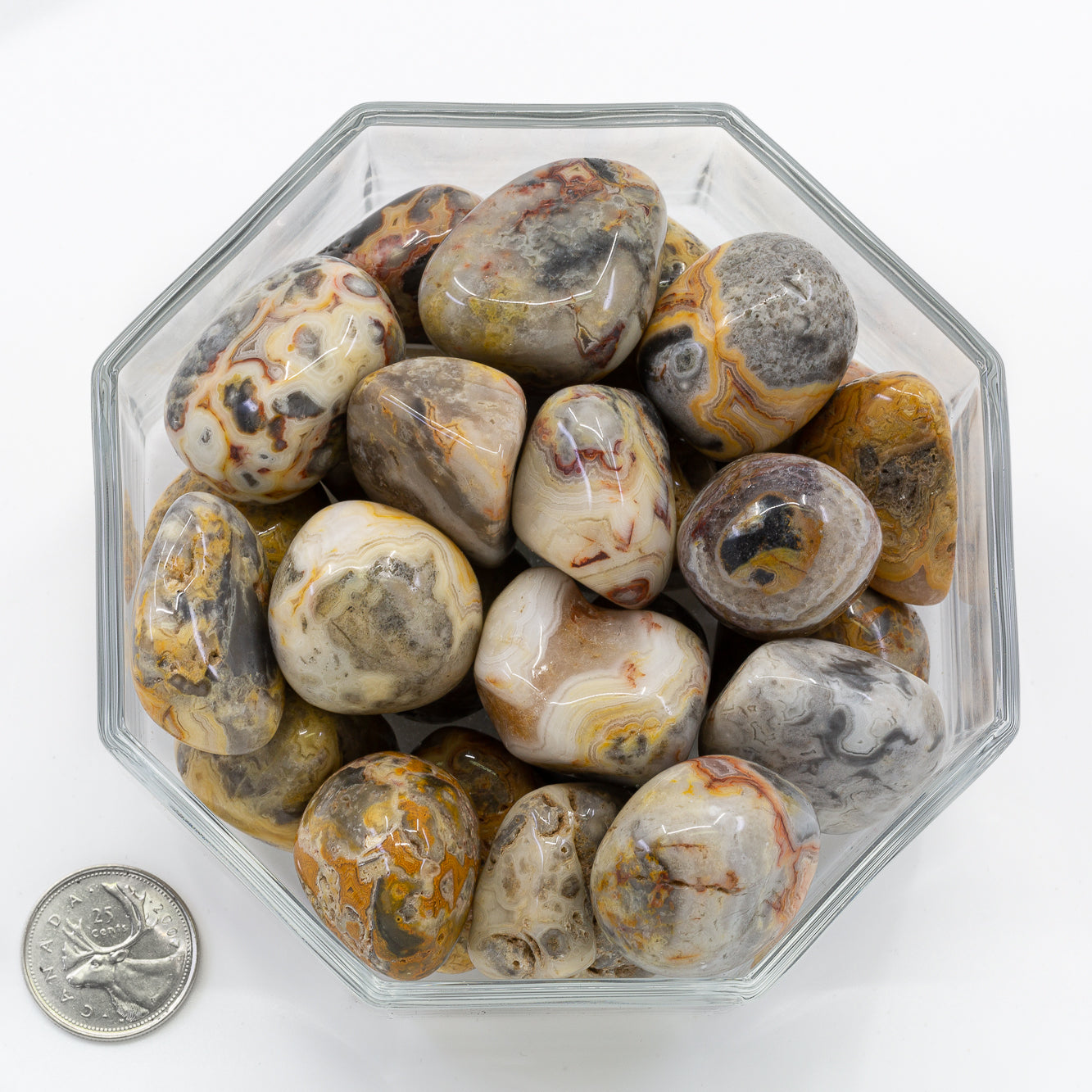 Agate Crazy Lace Yellow Large - Tumbled