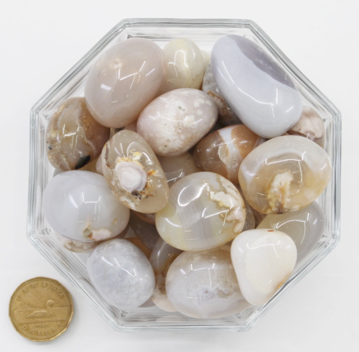 Agate Flower Large - Tumbled