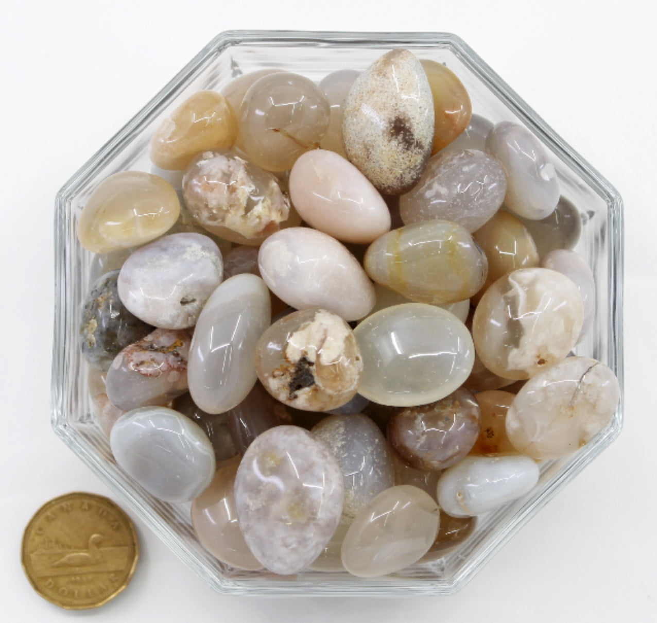 Agate Flower Large Extra- Tumbled