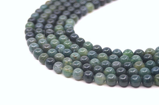 Agate Moss - Beads
