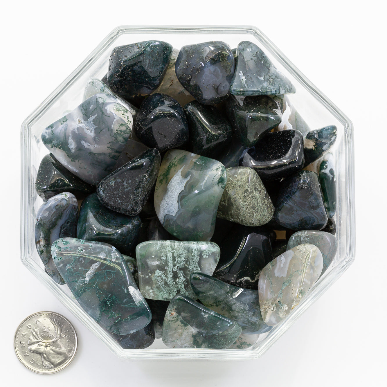 Agate Moss Freeform Large - Tumbled