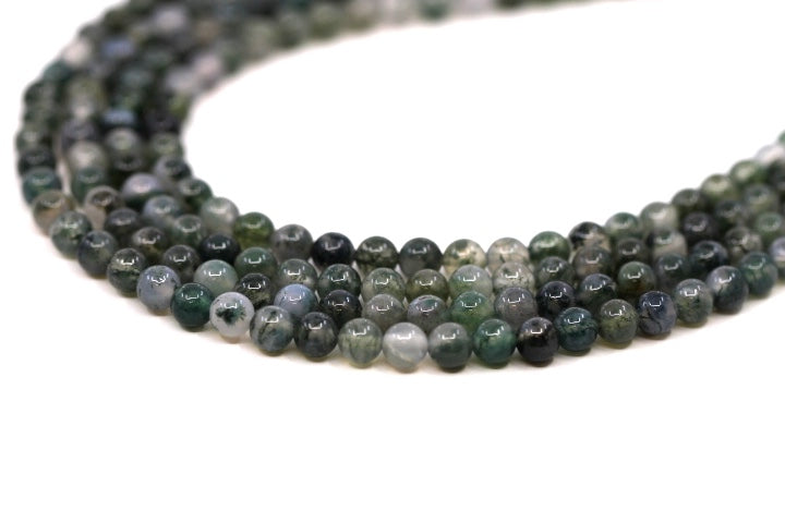 Agate Moss - Beads