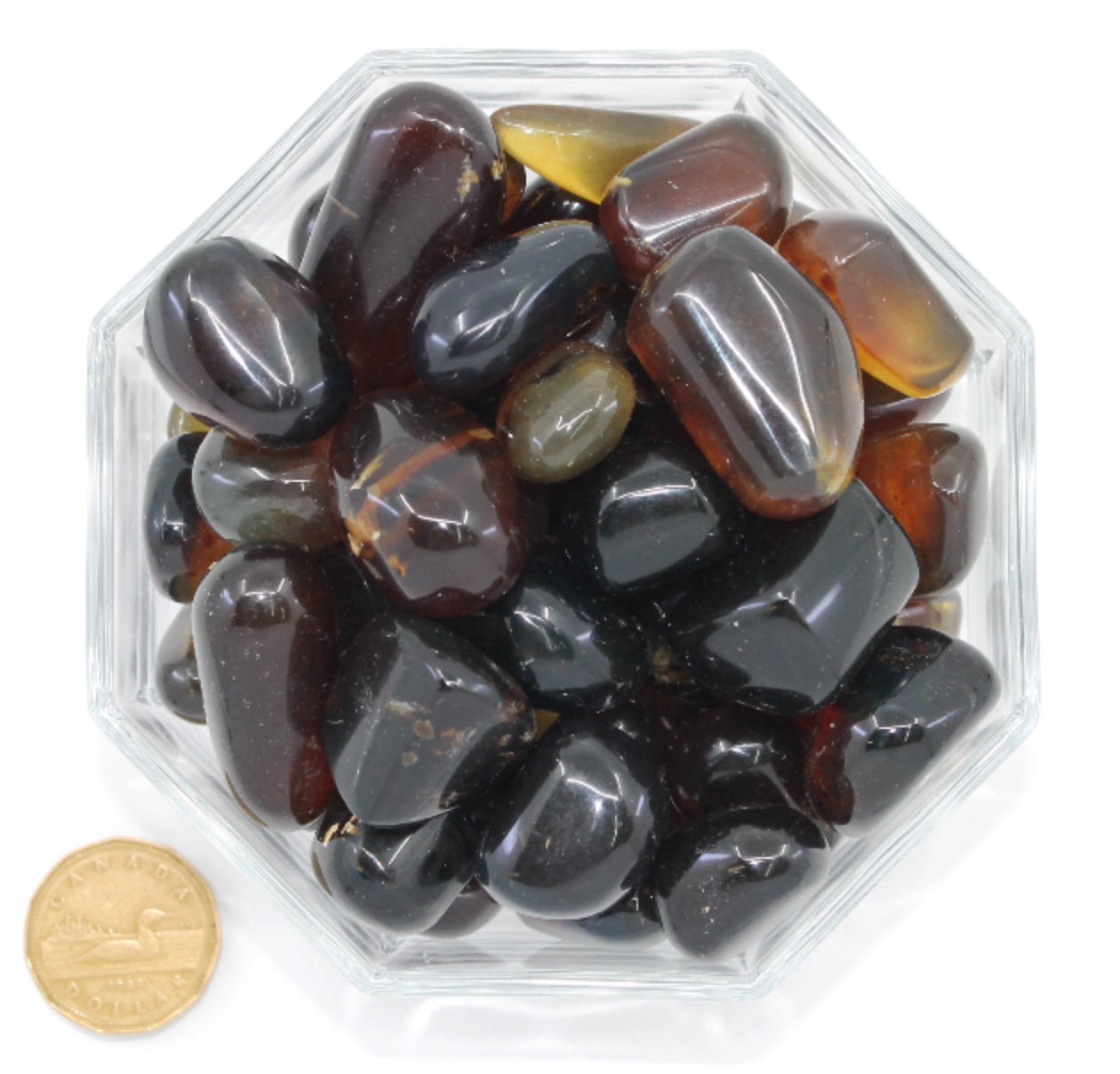 Amber Blue Large - Tumbled