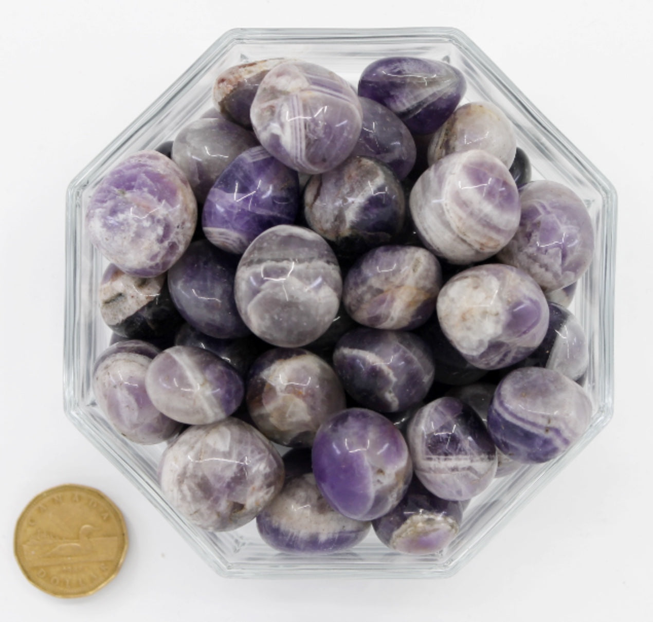 Amethyst Chevron Jumbo Extra - Tumbled