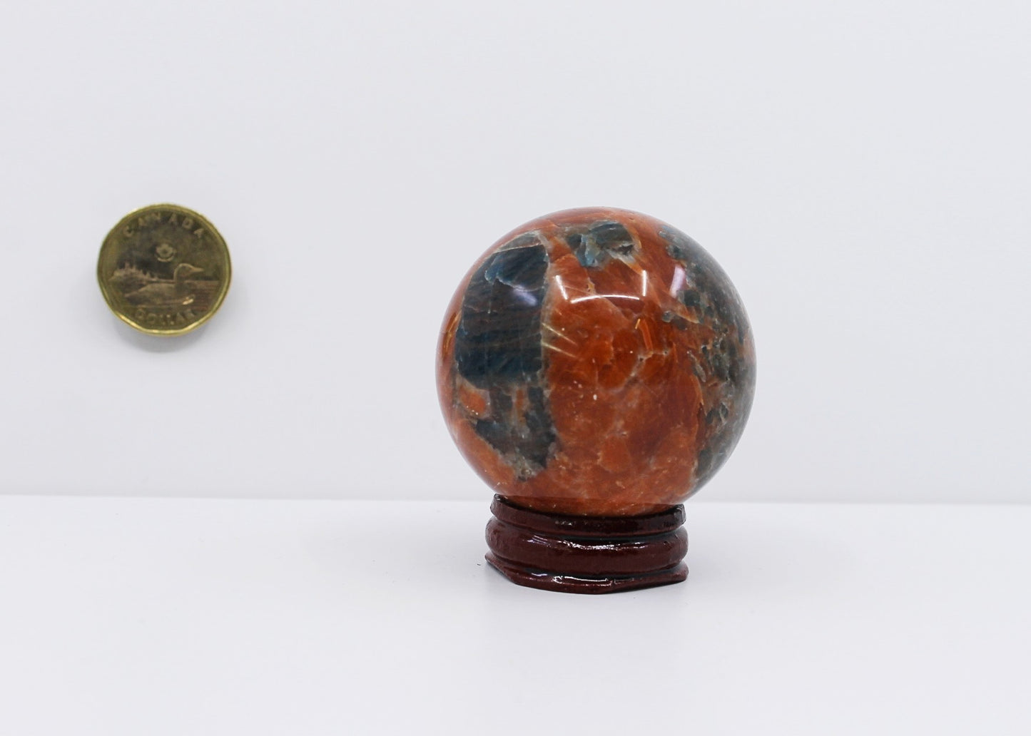 Apatite Orange Calcite - Sphere