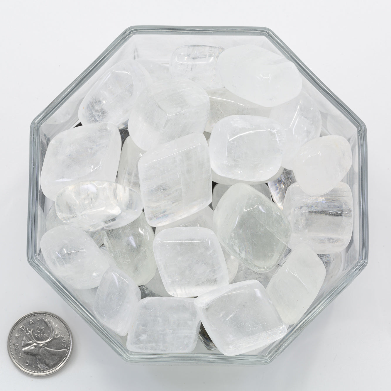 Calcite Clear Cubed Extra Large - Tumbled