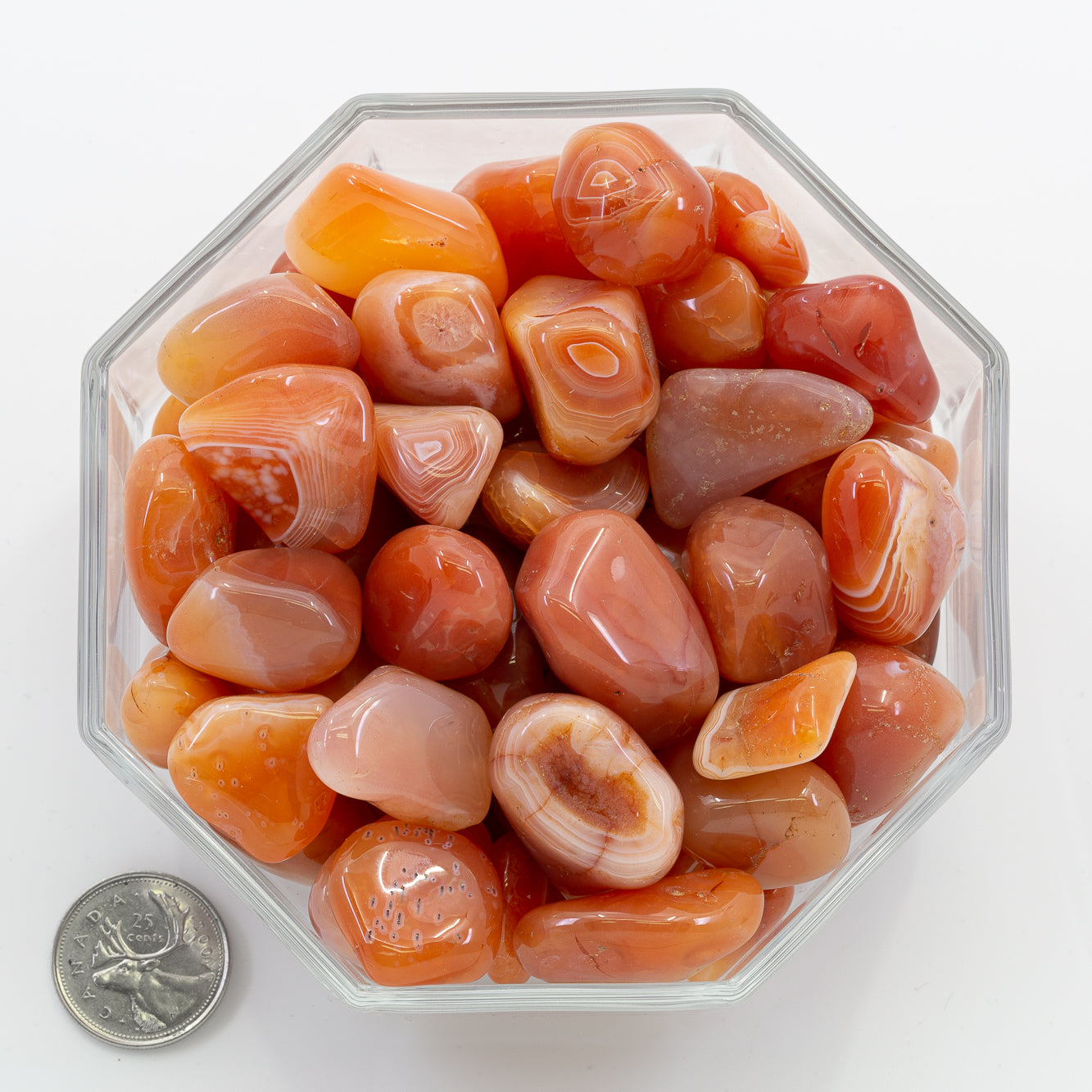 Carnelian Banded Large Extra - Tumbled