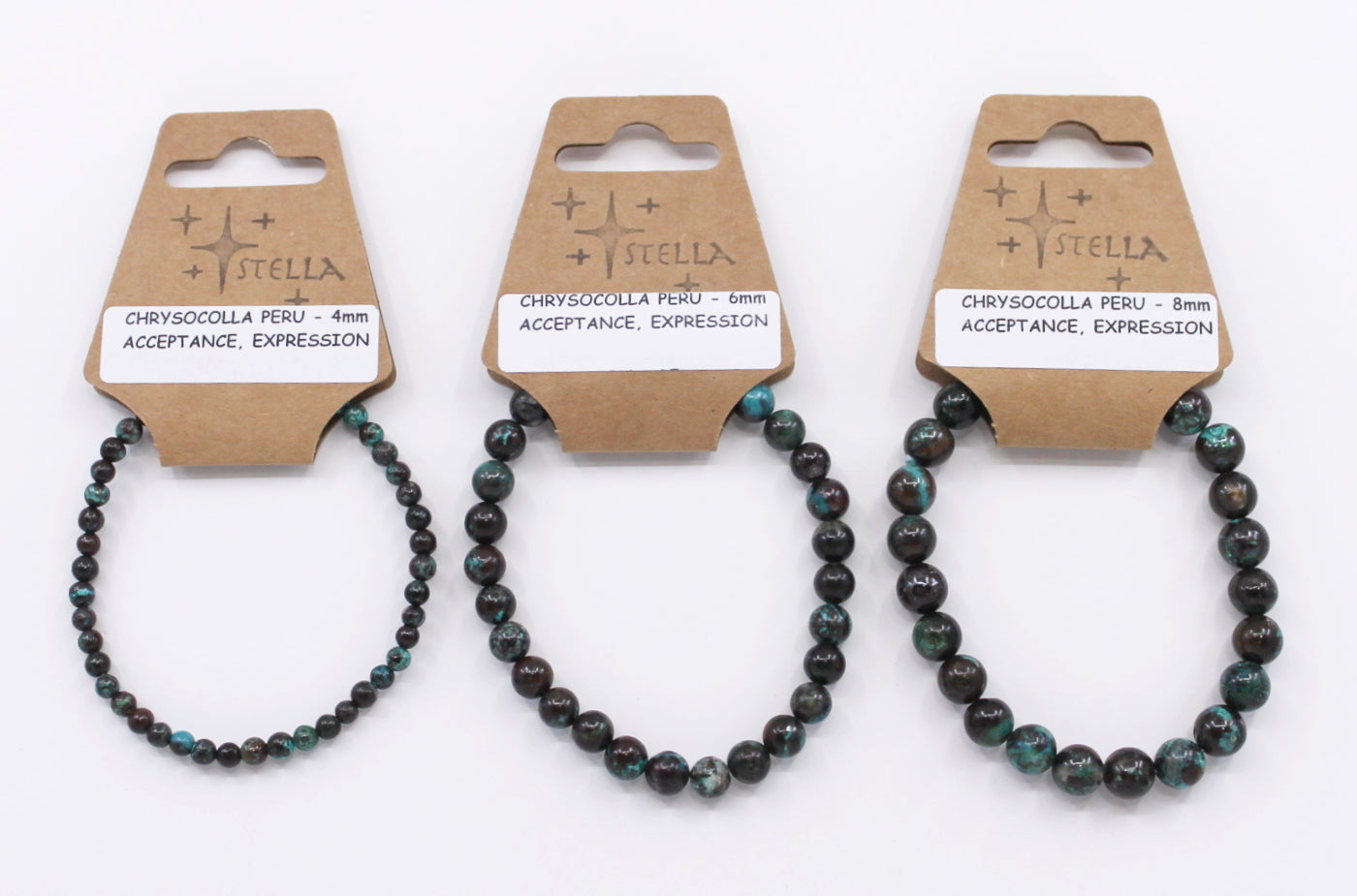 Chrysocolla Peruvian - Stone Bracelets