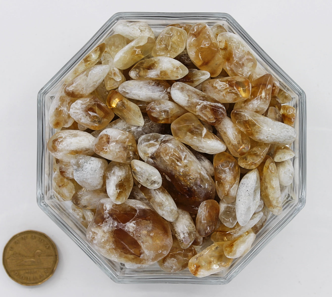 Citrine Phantom Large - Tumbled