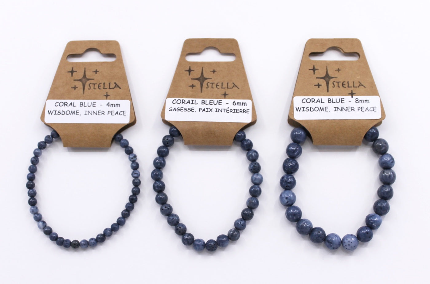 Coral Blue - Stone Bracelets
