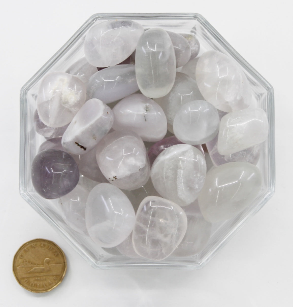 Fluorite Lavender Yttrium - Tumbled