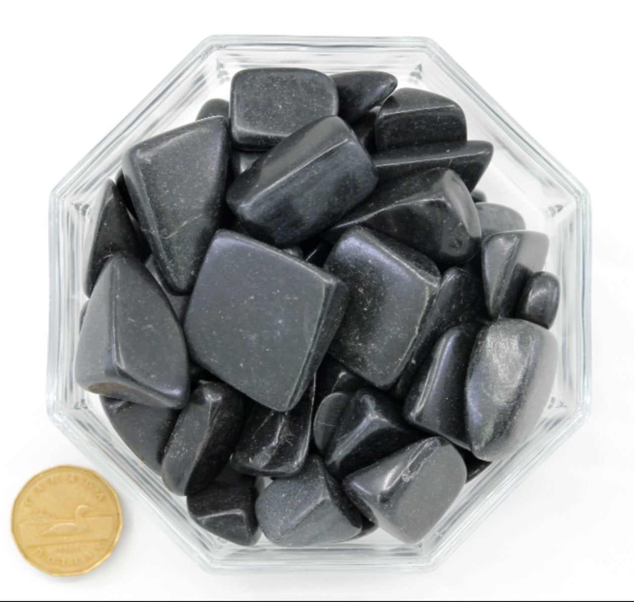 Jasper Black Large - Tumbled
