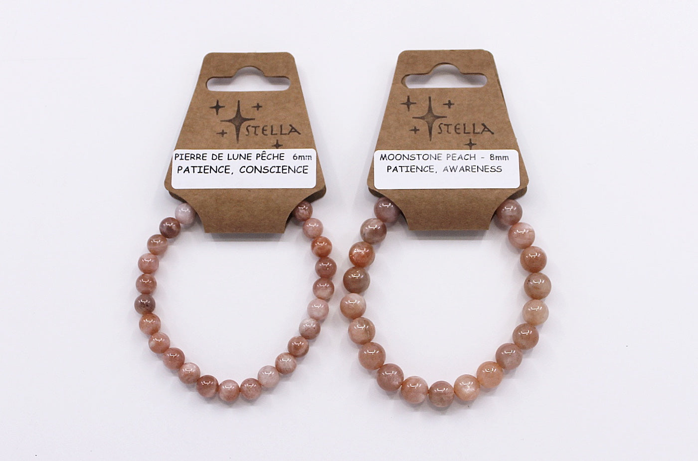 Moonstone Peach - Stone Bracelets