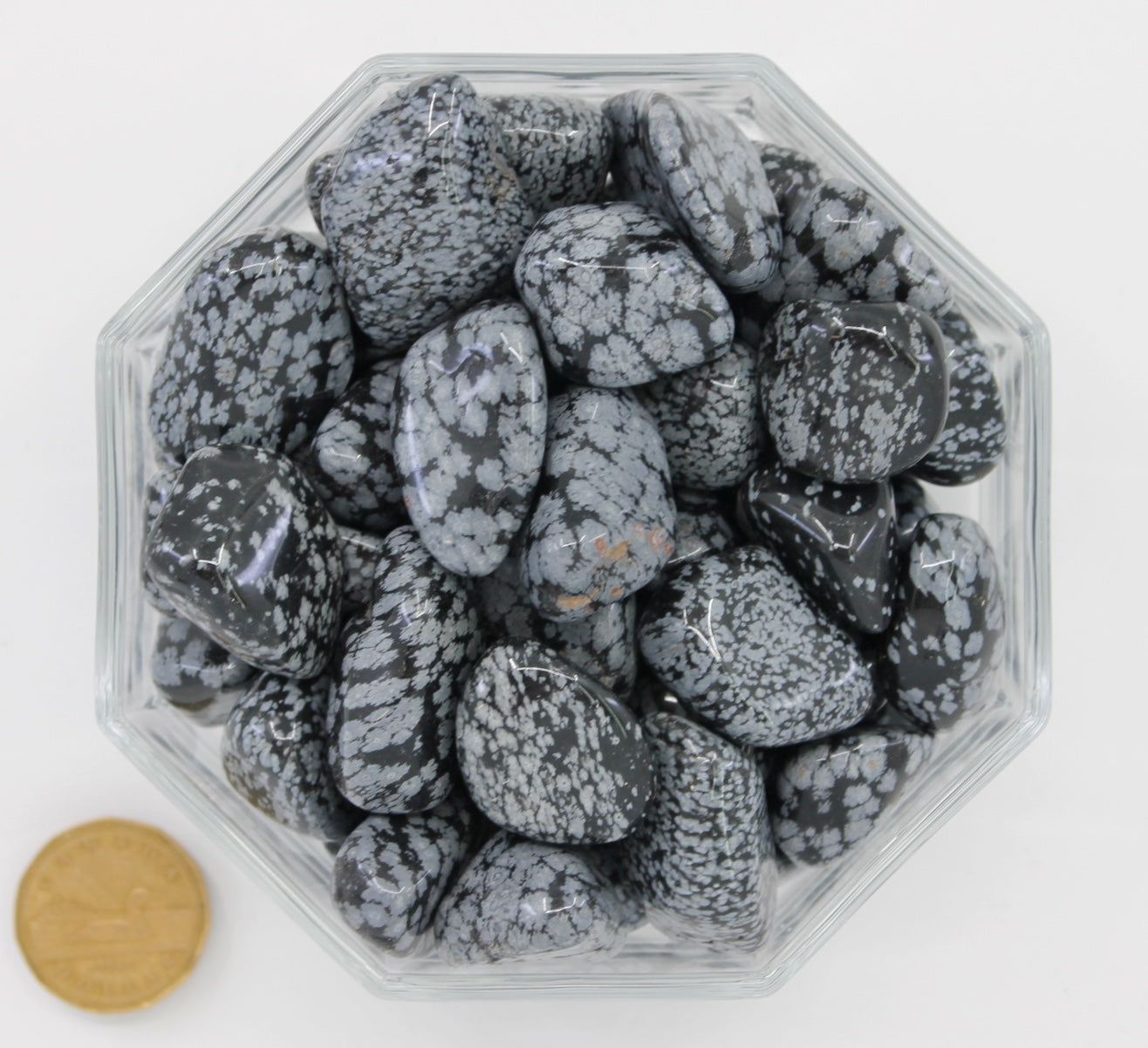 Obsidian Snowflake Large - Tumble