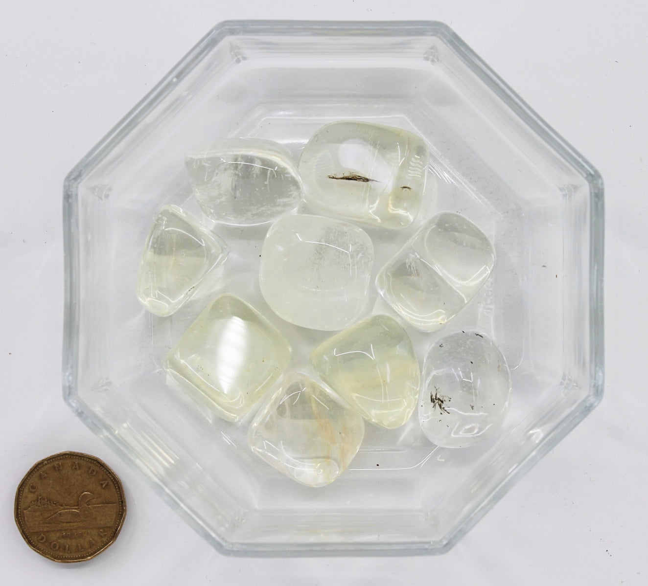 Obsidian Yellow Large Glass - Tumble