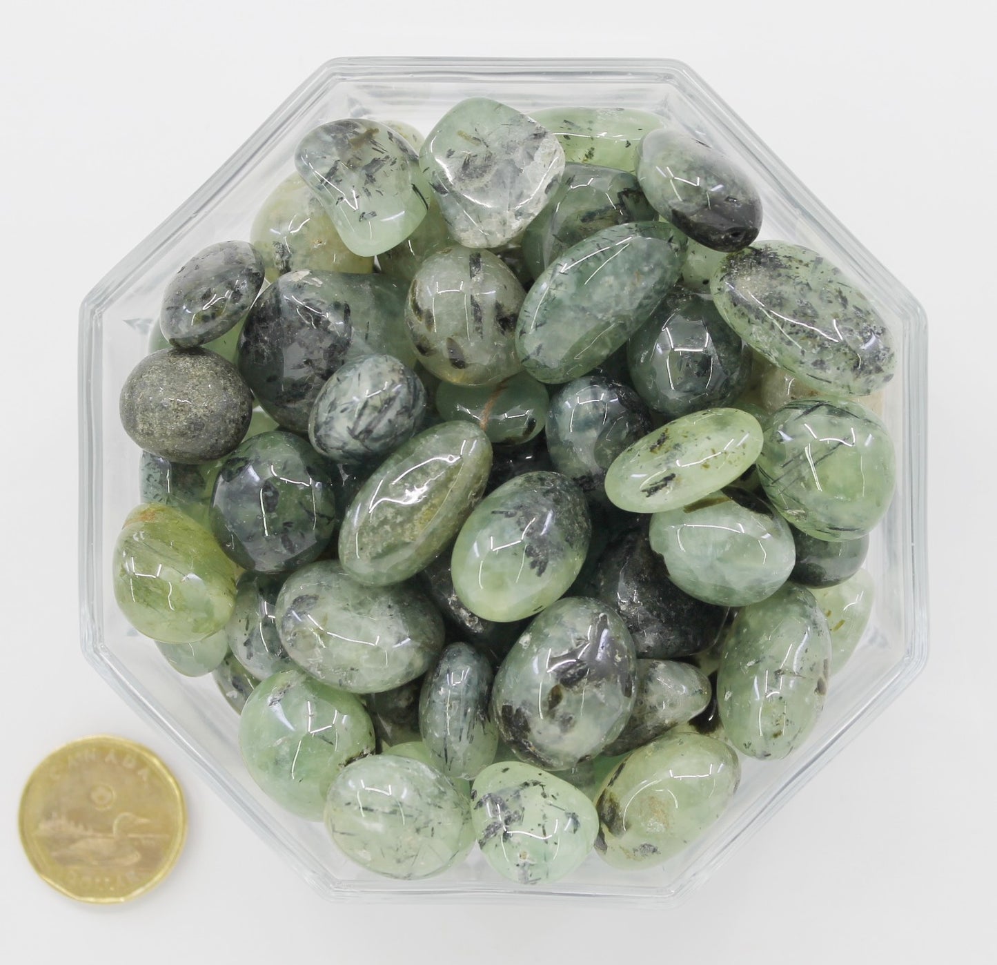 Prehnite Epidote Medium  - Tumbled