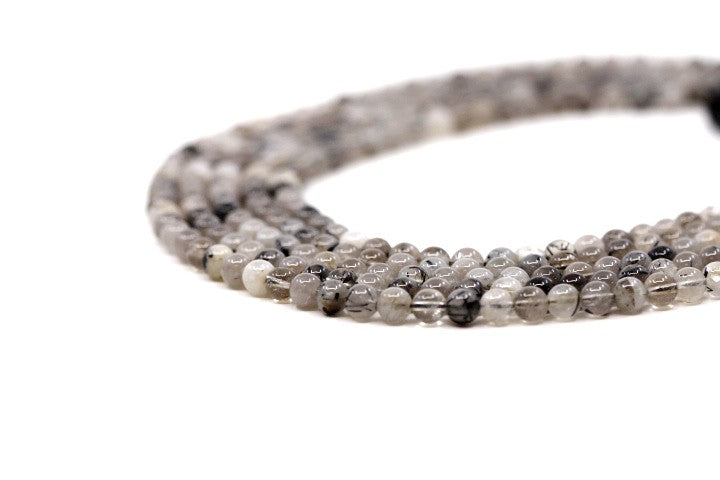 Quartz Tourmaline - Beads