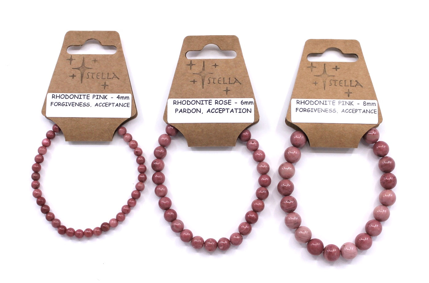 Rhodonite Pink - Stone Bracelets