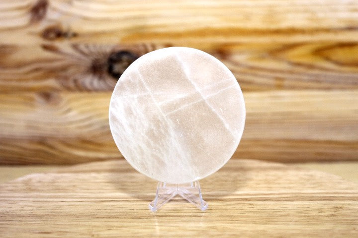 Plate Round - Selenite