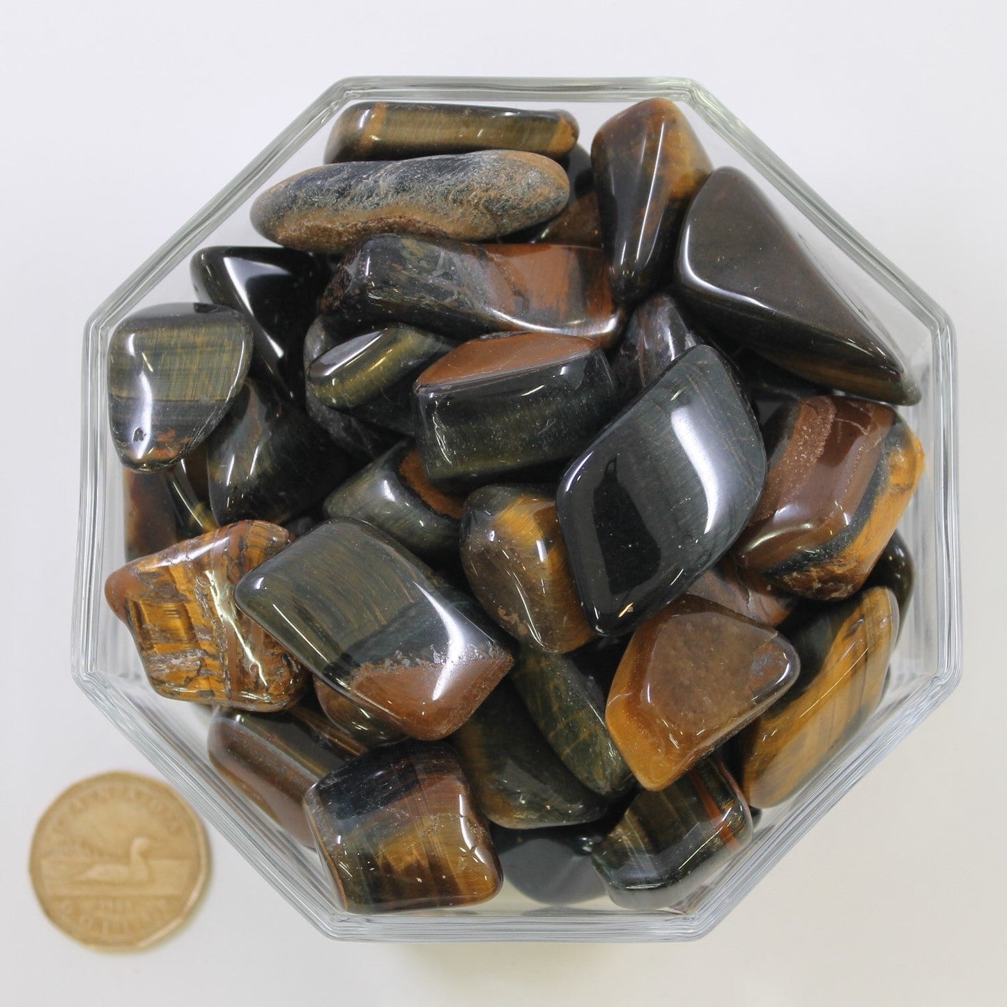 Tiger Eye Hawkeyed Large - Tumbled