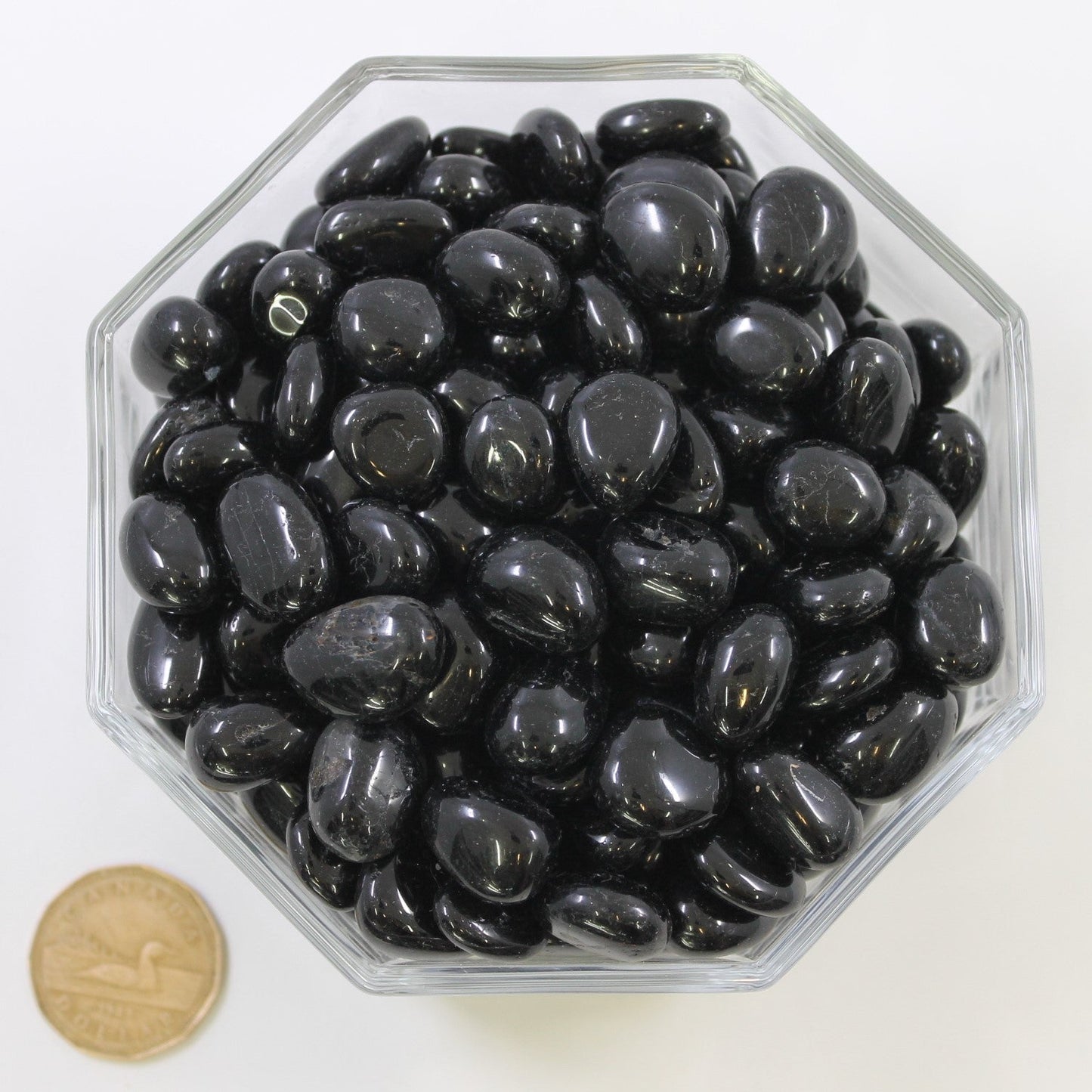 Tourmaline Black Medium - Tumbled