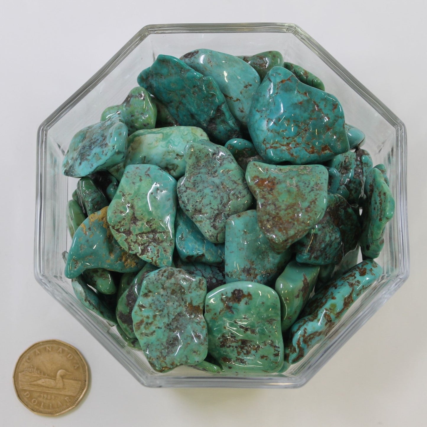 Turquoise Green Large - Tumbled