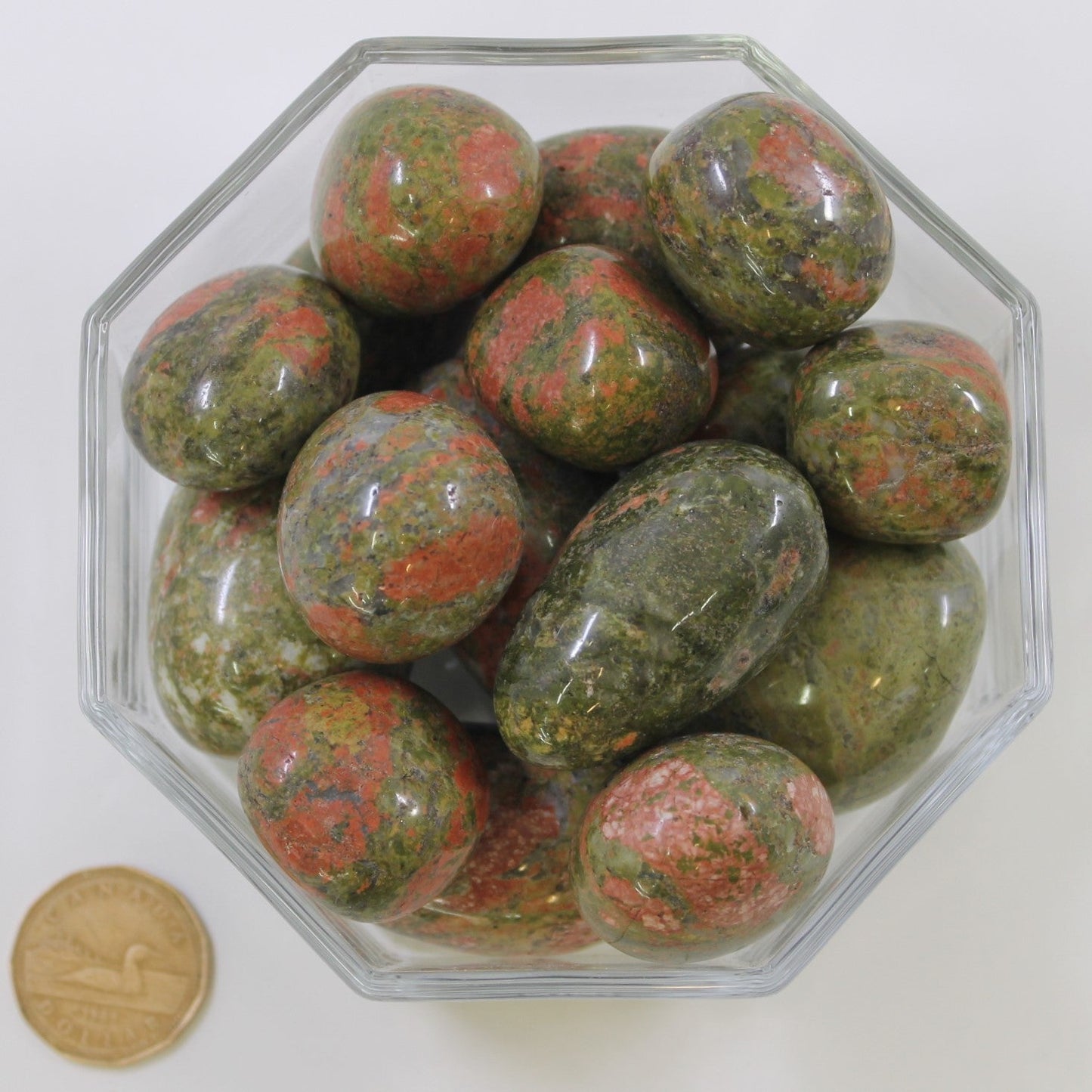 Unakite Large Extra Rounded - Tumbled