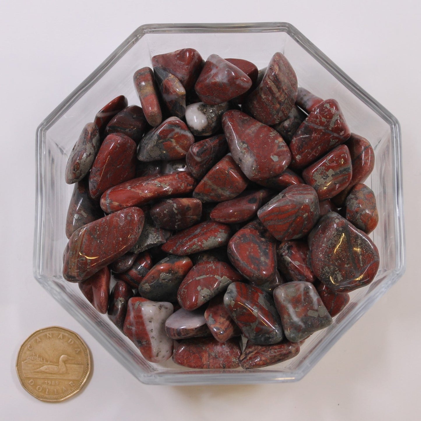 Jasper Red Pyrite Large - Tumbled
