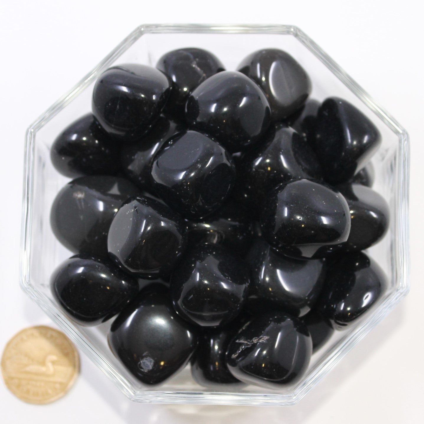 Obsidian Black Cubed - Tumbled