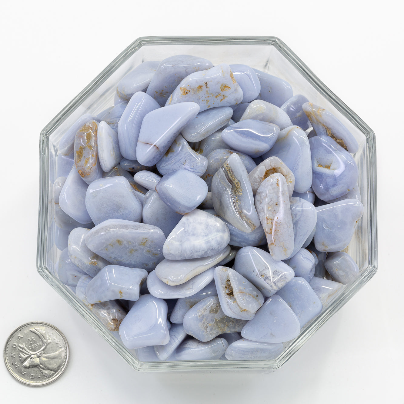 Agate Blue Lace Medium - Tumbled