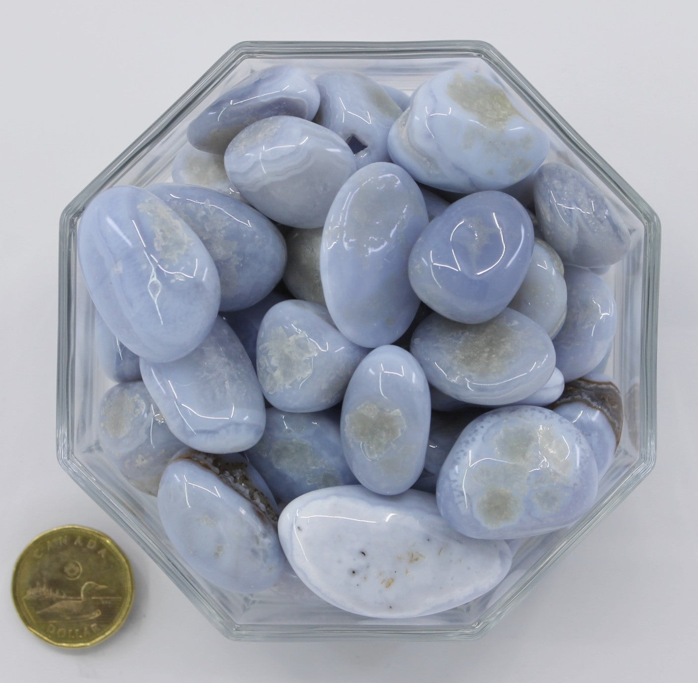 Agate Blue Lace Rounded - Tumbled