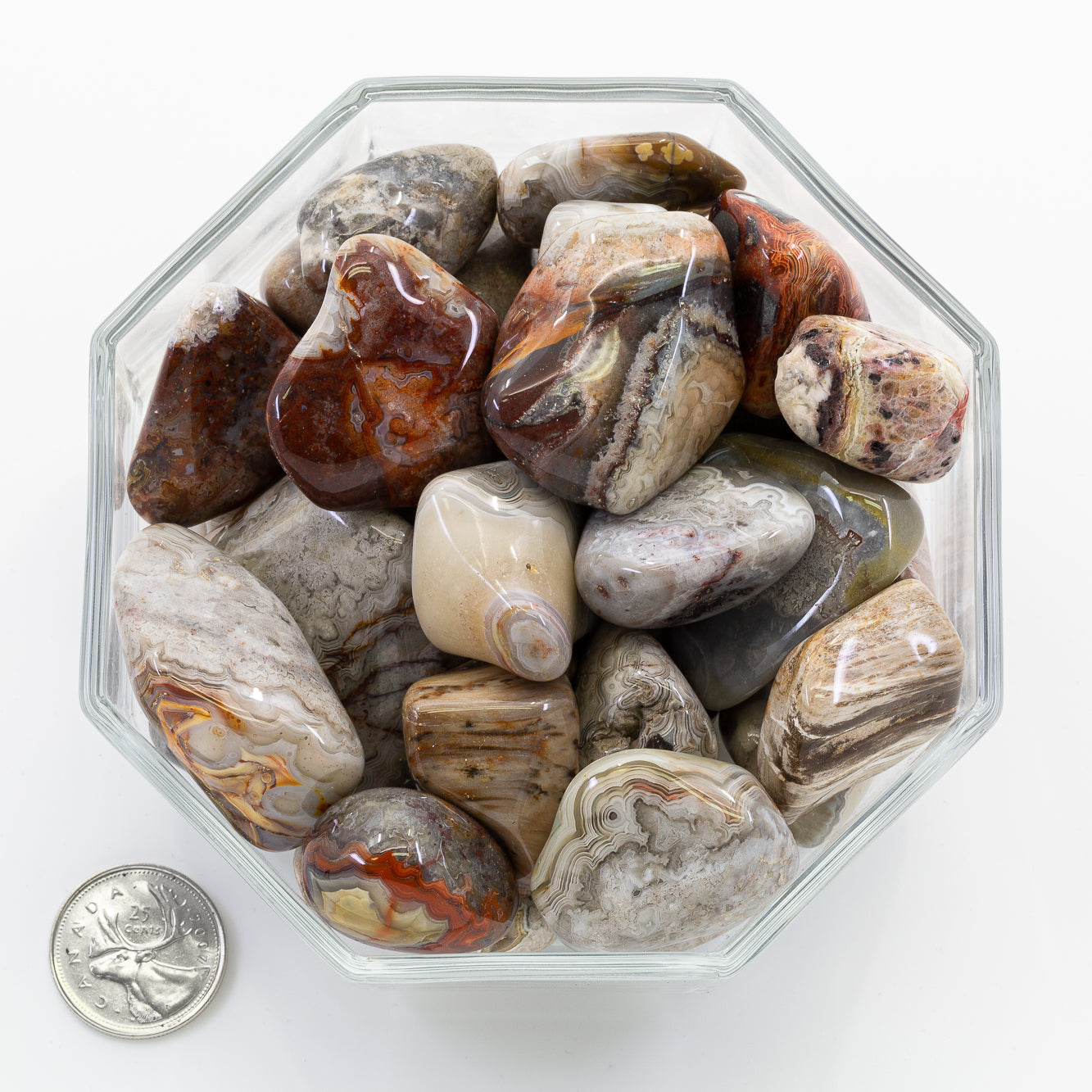Agate Laguna Lace Large - Tumbled