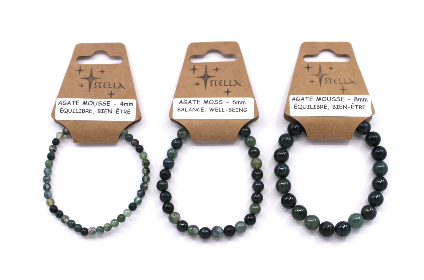 Agate Moss - Stone Bracelets