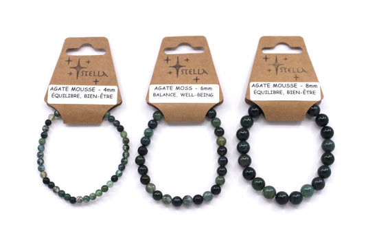 Agate Moss - Stone Bracelets
