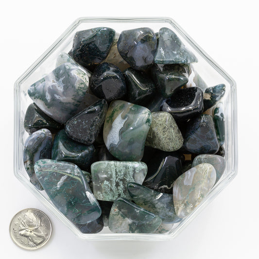 Agate Moss Freeform Large - Tumbled