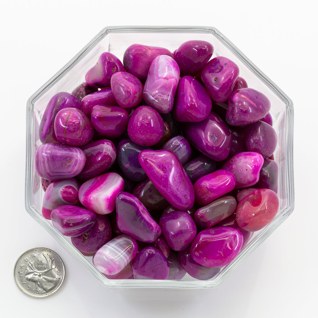 Agate Pink Large Dyed - Tumbled