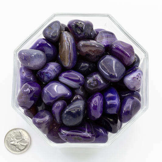 Agate Purple Large - Tumbled