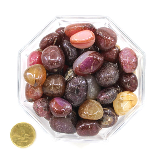 Agate Red Banded Dyed - Tumbled