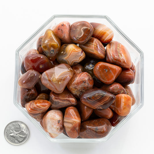 Agate Red Large Dyed - Tumbled