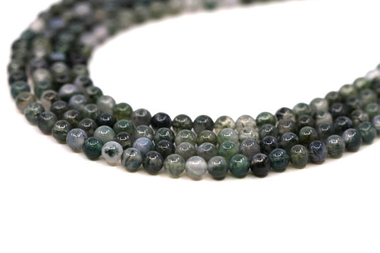 Agate Moss - Beads