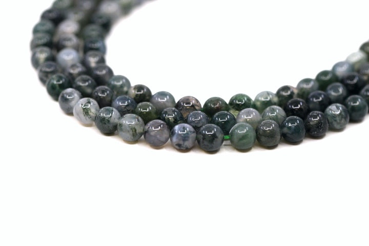 Agate Moss - Beads