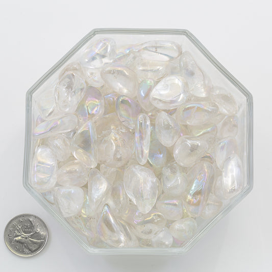 Aqua Aura Angel Large - Tumbled