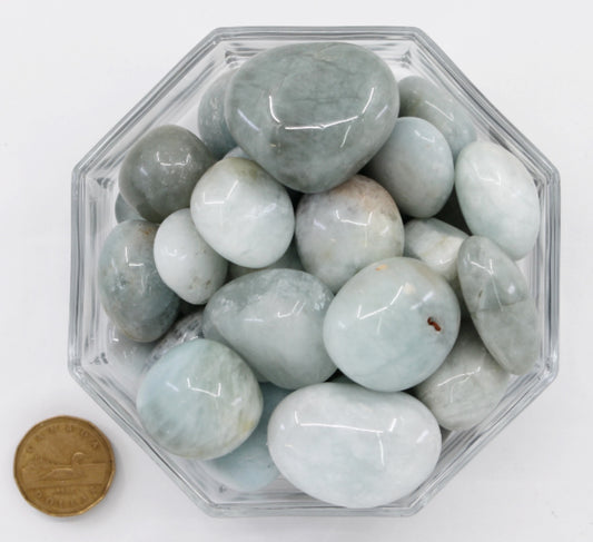Aquamarine Blue Large - Tumbled