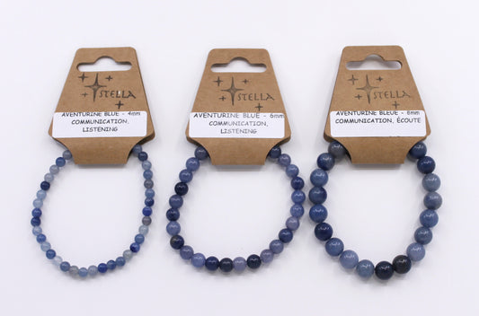 Aventurine Blue - Stone Bracelets