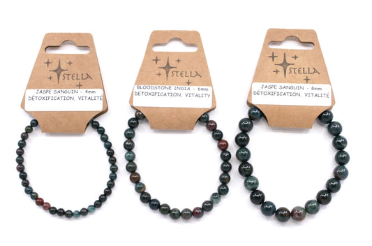 Jasper Bloodstone India - Stone Bracelets