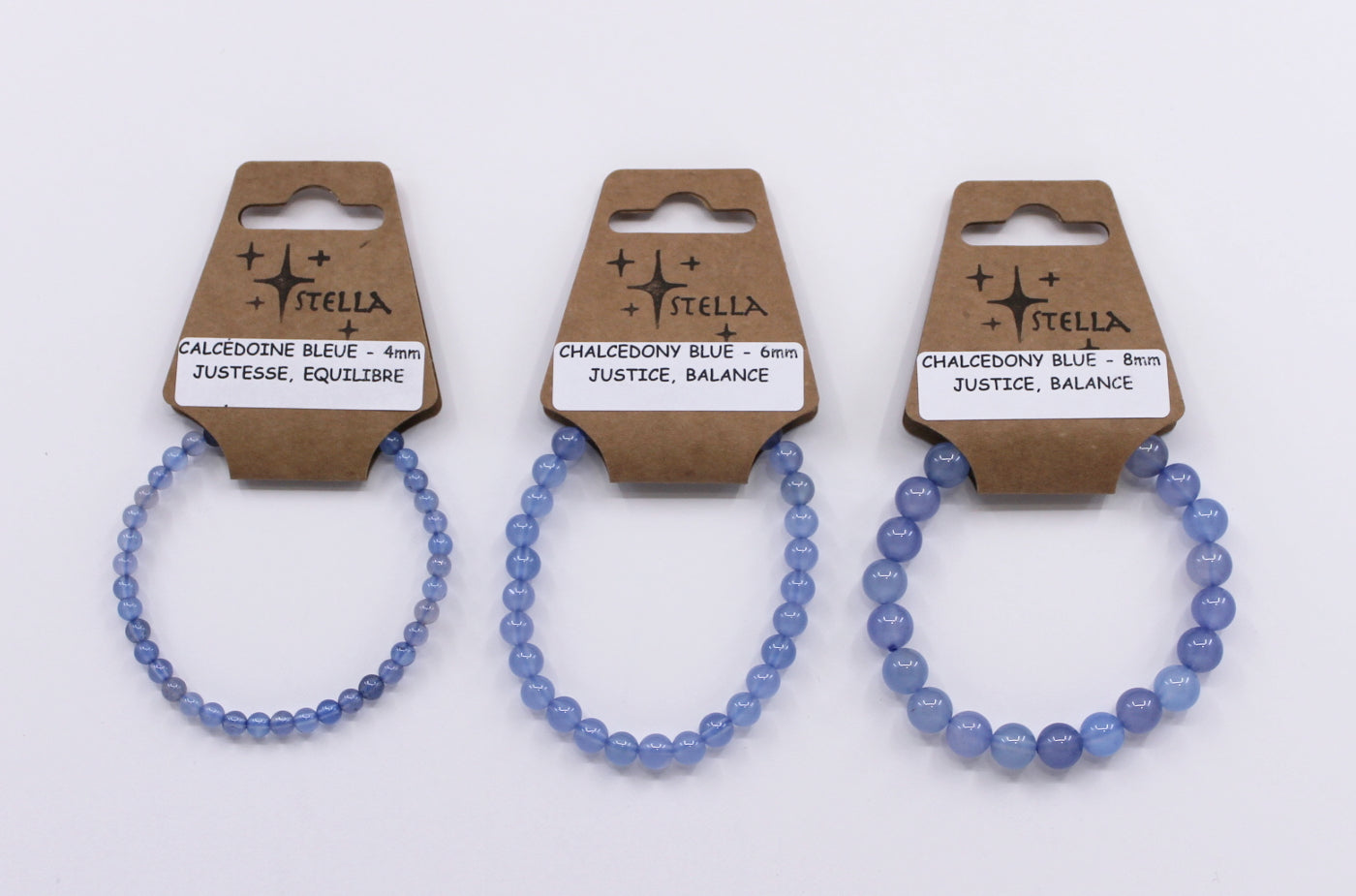 Chalcedony Blue - Stone Bracelets