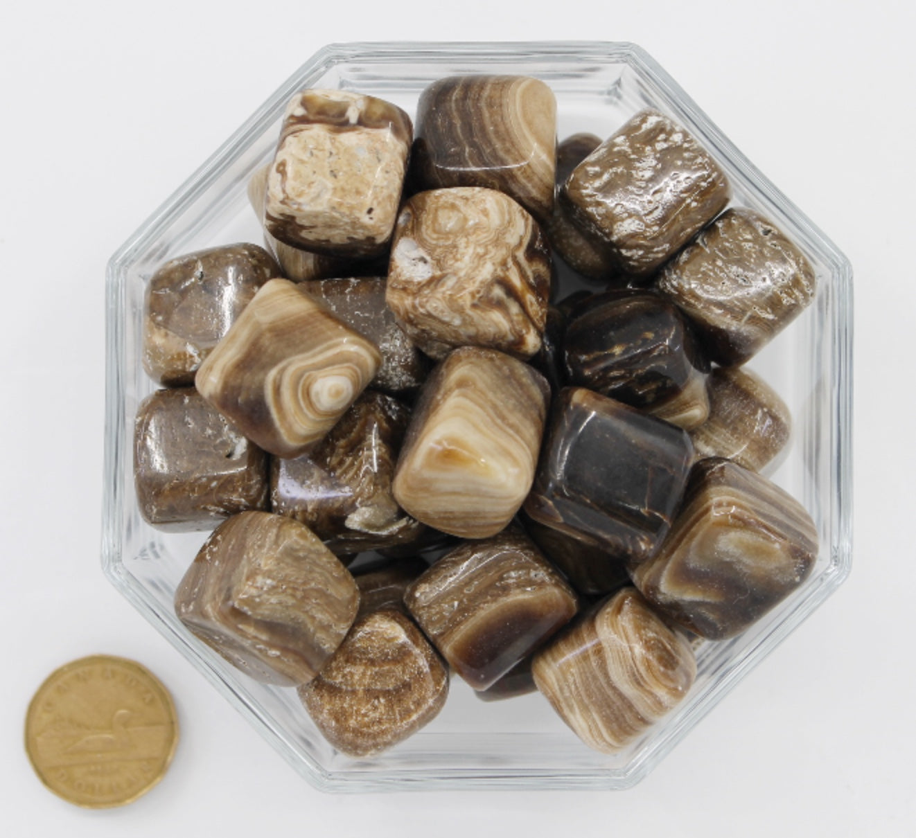 Calcite Chocolate Cubed Large - Tumbled